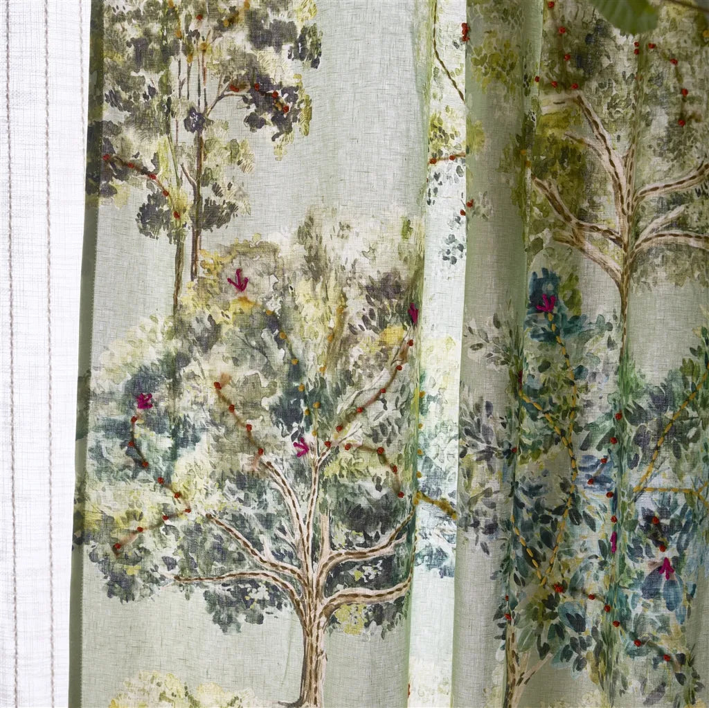 rideau en Tissu Bosquet Sauvage Forest Designers Guild motif botanique