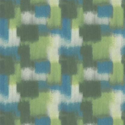 tissu lin Carrés Ombrés Designers Guild coloris moss
