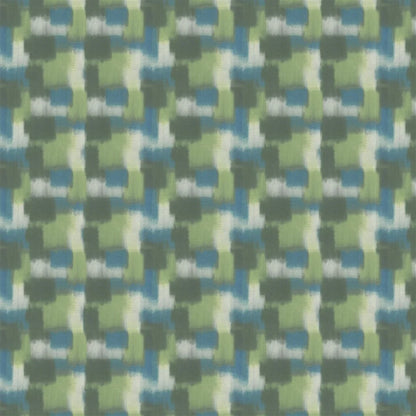 Papier peint Carrés Ombrés Designers Guild motif dégradé géométrique moss