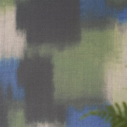 détail Papier peint Designers Guild Carrés Ombrés coloris moss