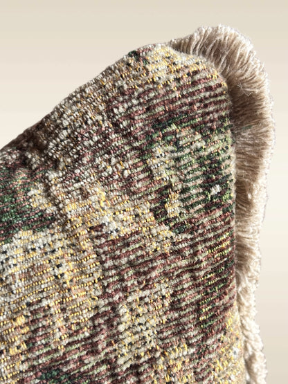 Coussin Cluny pièce unique Atelier Anne Lavit détail  franges