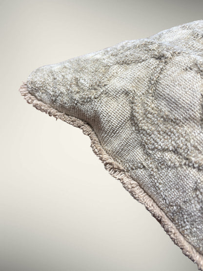 Coussin Sienne Atelier Anne Lavit Lyon détails