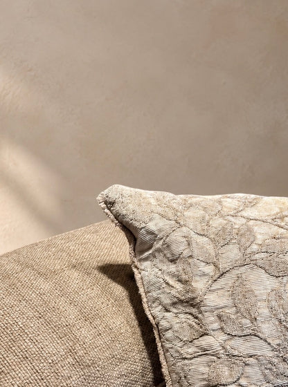 Coussin Sienne Atelier Anne Lavit Lyon les deux coussins