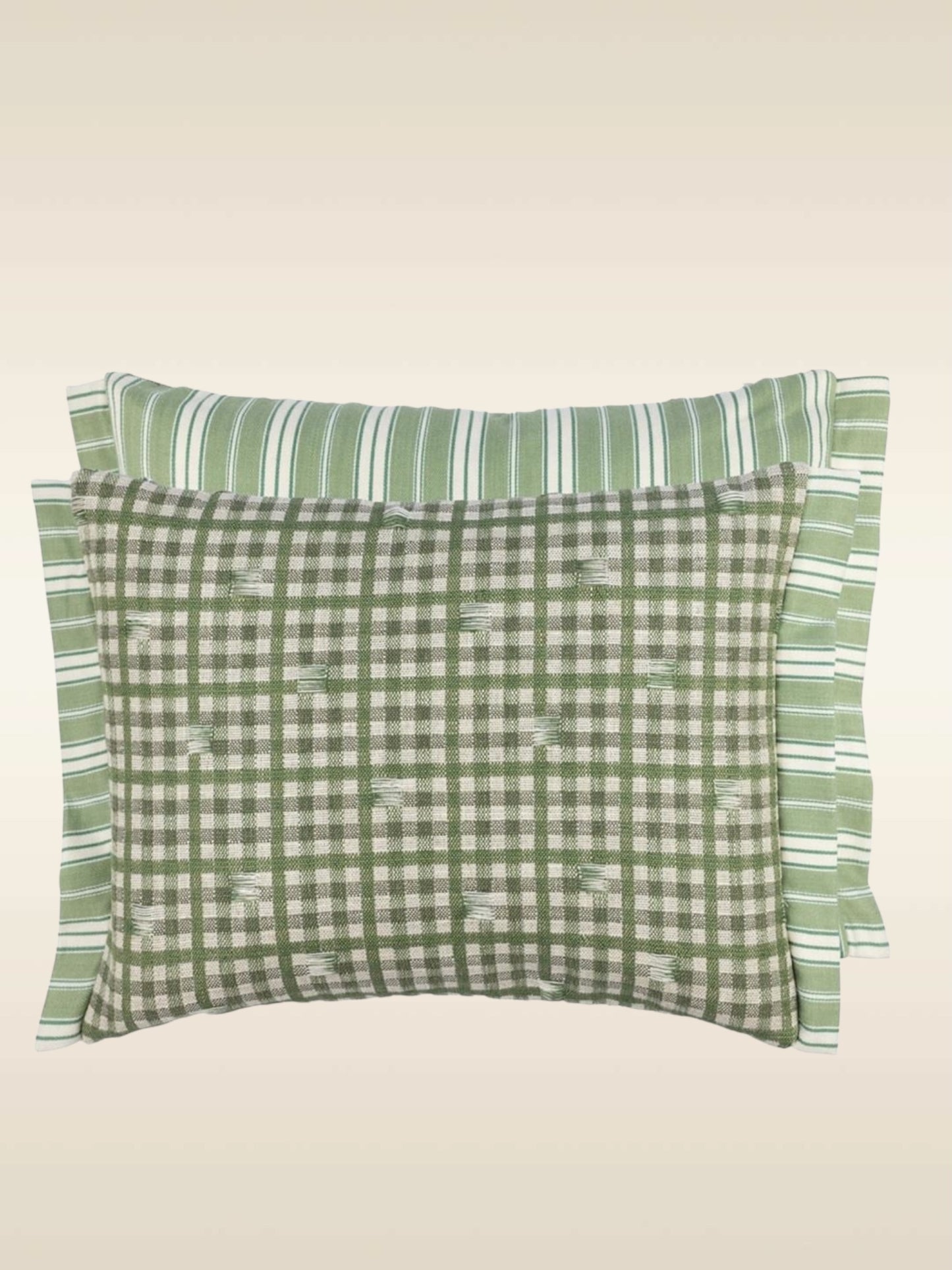 Coussin vichy emerald Designers Guild Ateleir Anne Lavit Lyon