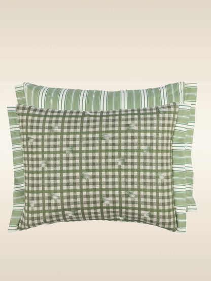 Coussin vichy emerald Designers Guild Ateleir Anne Lavit Lyon