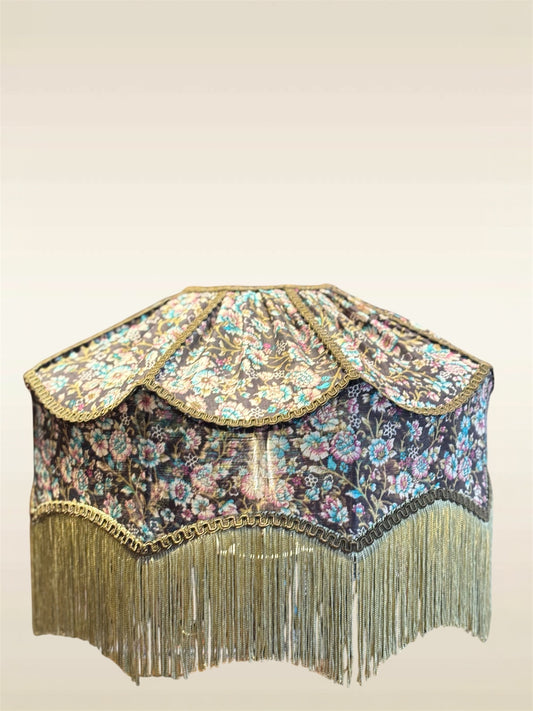 Lizzy N°2 abat-jour en soie vintage Atelier Anne Lavit Lyon
