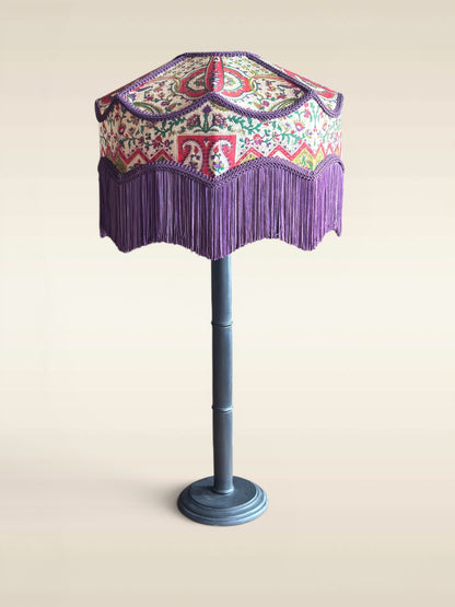 Lizzy N°3 – Abat-jour en Soie Vintage (35 cm)