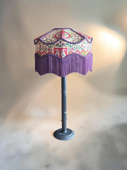 Lizzy N°3 – Abat-jour en Soie Vintage (35 cm)