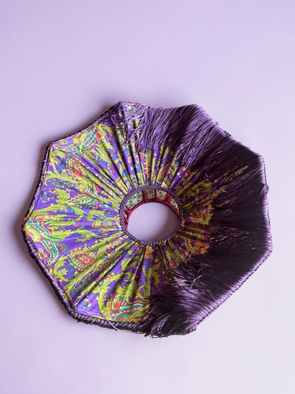 Lizzy N°3 – Abat-jour en Soie Vintage (35 cm)